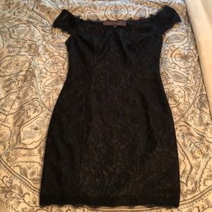 Guess black lace dress